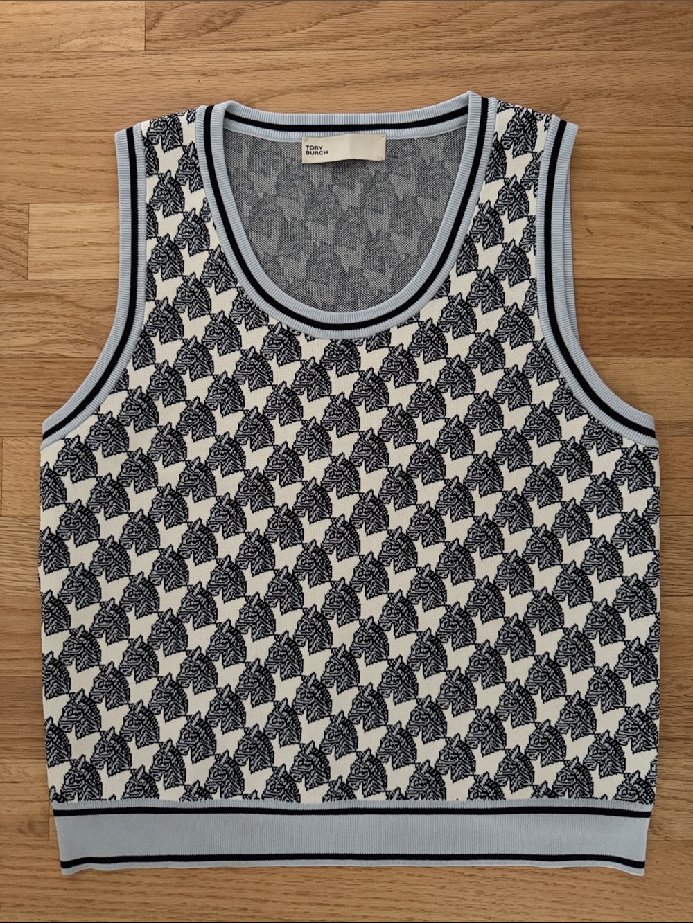 Tory Burch Zebra Vest Sleeveless Sweater - Picture 4 of 6